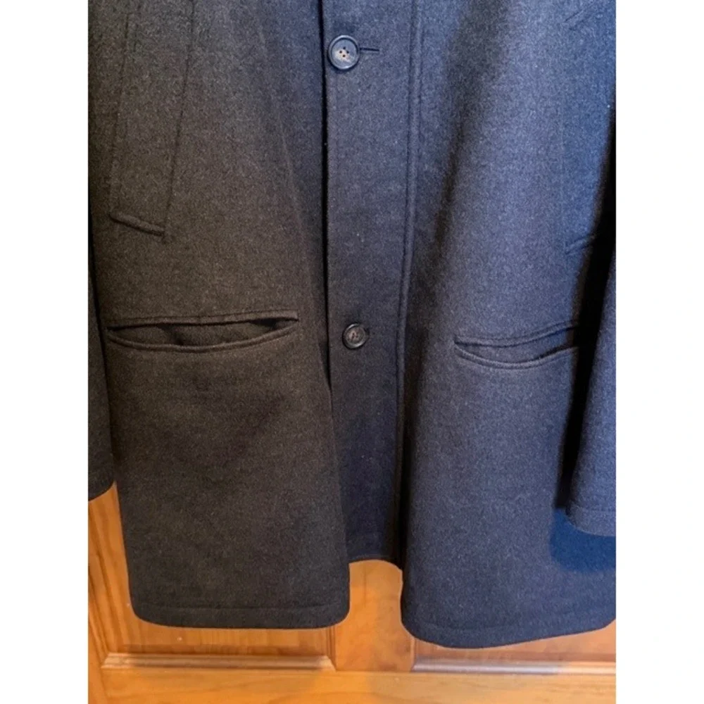 Mario Valente Mens Wool Cashmere Coat Made in Italy Brown Size 44R